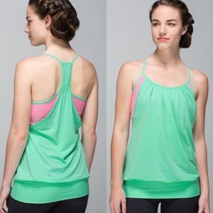 Lululemon No Limits Tank Opal Wee Are From Space Neon Pink Opal size 8 2in 1